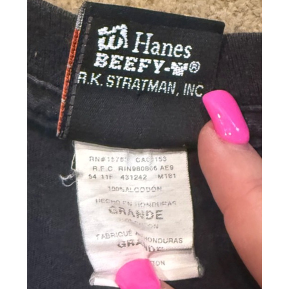 Vintage Harley Davidson Tee Mens Oklahoma City 2000's Back Front Hit Size L - Picture 5 of 8